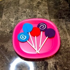 Felt play lollipops